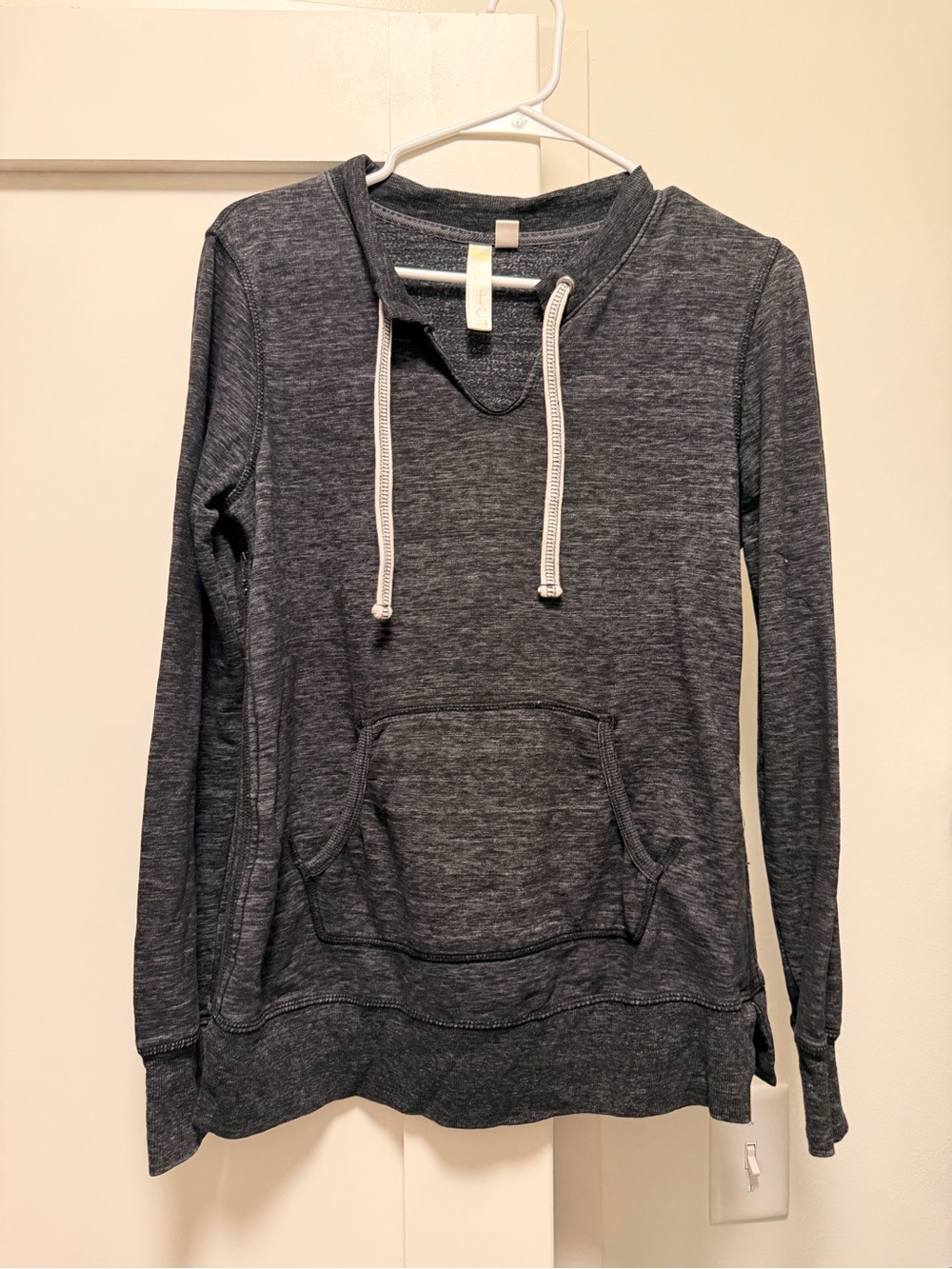 Women's Charcoal Hooded Pullover Sweatshirt